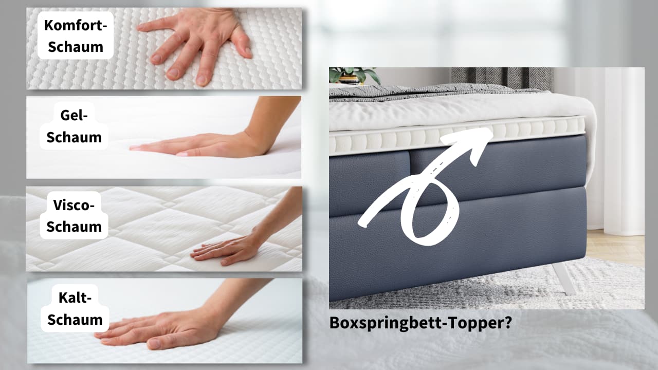 Bezieht Man Beim Boxspringbett Nur Den Topper Welcher Topper fürs Boxspringbett ist der Beste (für Dich)? - Mozart