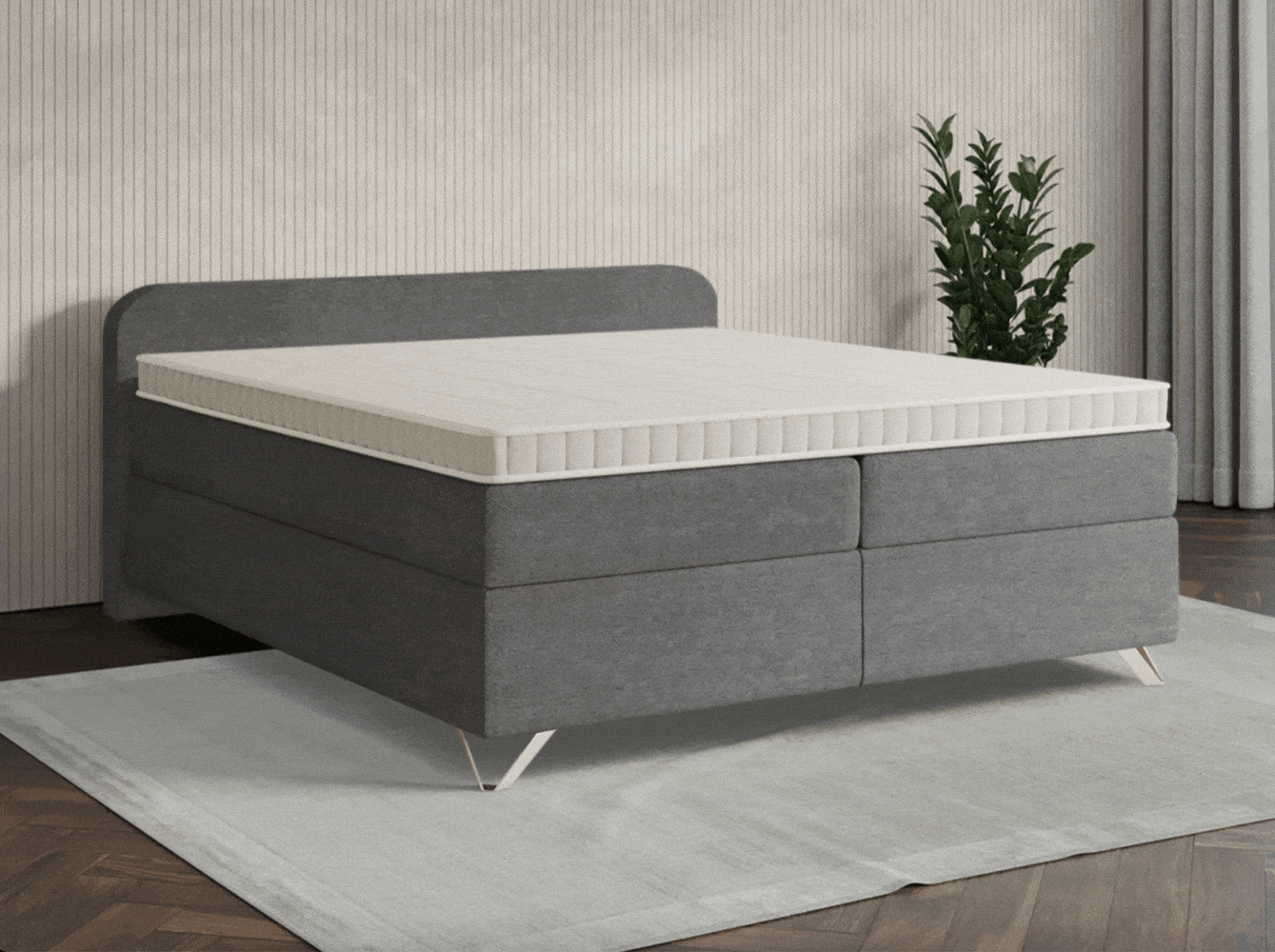 Mozart Boxspringbetten Ohne Oder Mit Niedrigem Kopfteil 