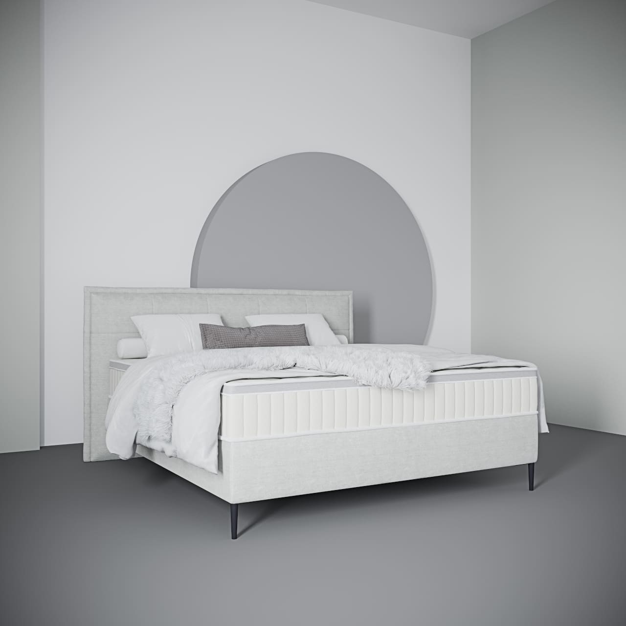 Luxus Boxspringbett in Designer-Farbe