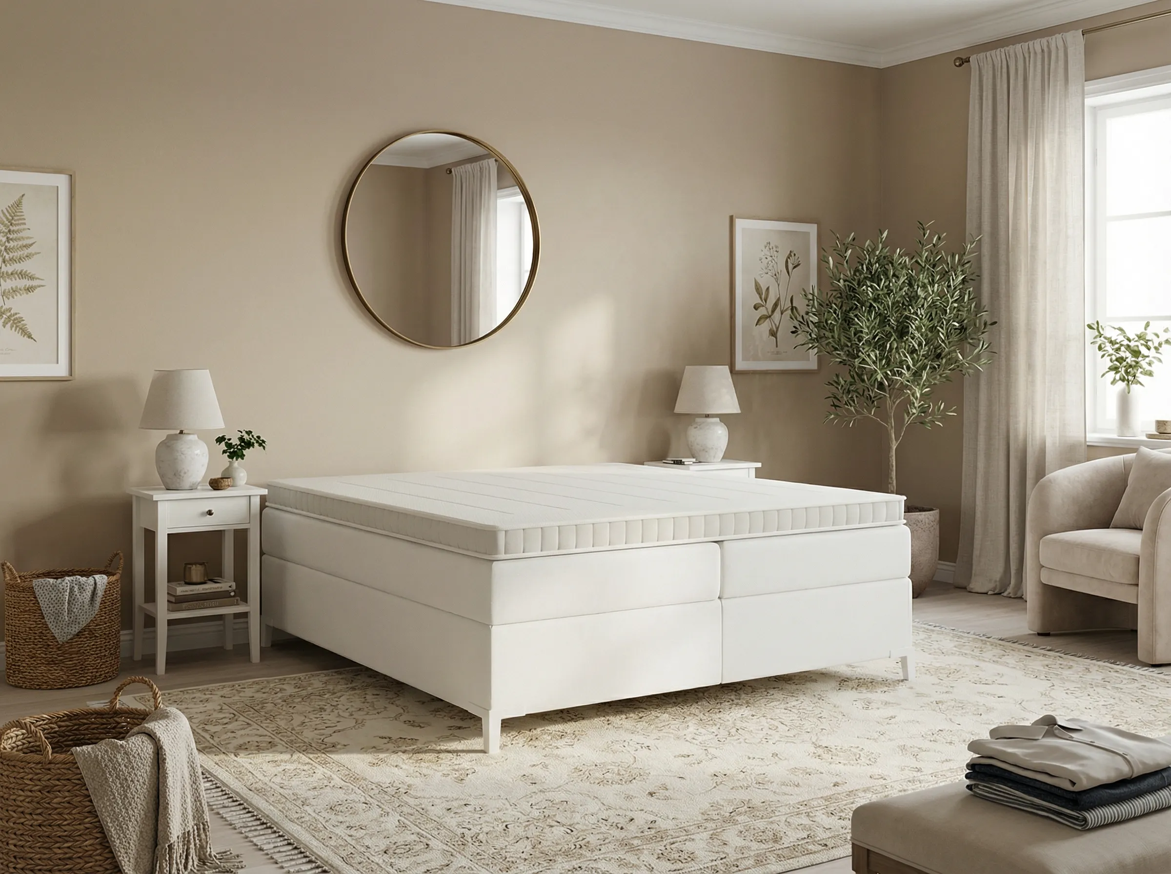 Boxspringbett ohne Kopfteil