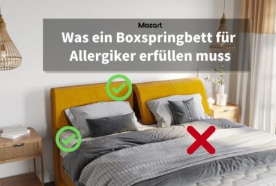 Boxspringbett für Allergiker - Worauf achten?