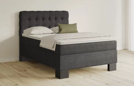 Mozart Boxspringbett Serie 5 Haydn 140x200 Feiner Stoff Anthrazit H2