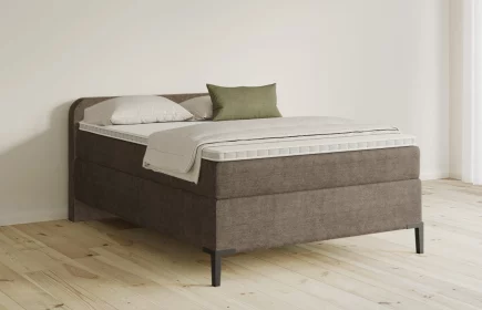 Mozart Boxspringbett Serie 5 Salieri 140x210 Feiner Stoff Braun H2