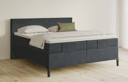 Mozart Boxspringbett Serie 5 Bach 180x200 elektrisch Samt Anthrazit H3/H2
