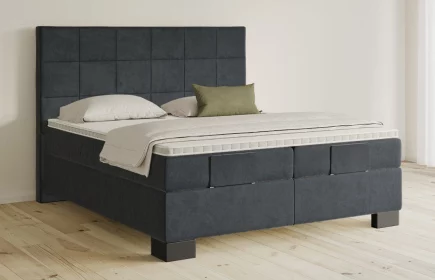 Mozart Boxspringbett Serie 5 Schubert 180x220 elektrisch Samt Anthrazit H3/H2