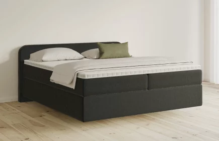 Mozart Boxspringbett Serie 5 Salieri 180x220 Samt Schwarz H3/H2 schwebend