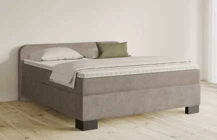 Mozart Boxspringbett Serie 5 Salieri 180x210 Samt Beigebraun H2/H3
