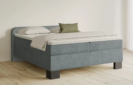 Mozart Boxspringbett Serie 5 Salieri 180x200 Samt Pastellblau H4/H3