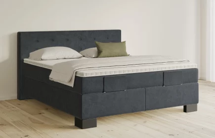 Mozart Boxspringbett Serie 5 Clementi 180x200 elektrisch Samt Anthrazit H3/H3