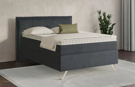 Mozart Boxspringbett Serie 7 Beethoven 120x200 Samt Anthrazit H3