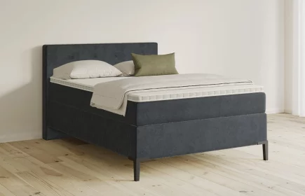 Mozart Boxspringbett Serie 5 Clementi 140x200 Samt Anthrazit H3