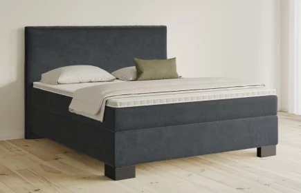 Mozart Boxspringbett Serie 5 Wagner 180x200 Samt Anthrazit H3/H3