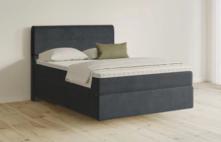 Mozart Boxspringbett Serie 5 Strauss 90x220 Samt Anthrazit H3 schwebend