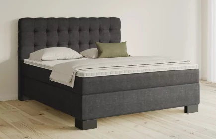 Mozart Boxspringbett Serie 5 Haydn 180x200 Feiner Stoff Anthrazit H4/H3