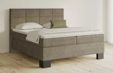 Mozart Boxspringbett Serie 5 Soler 180x200 Feiner Stoff Taupe H3/H3