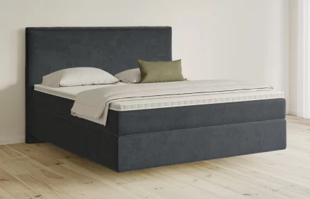 Mozart Boxspringbett Serie 5 Wagner 180x200 Samt Anthrazit H3/H3 schwebend