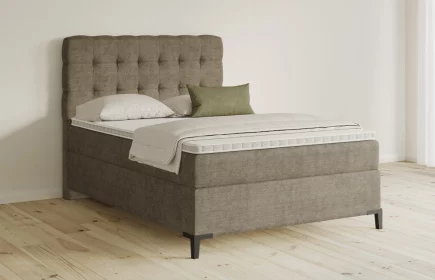 Mozart Boxspringbett Serie 5 Haydn 140x200 Feiner Stoff Taupe H3