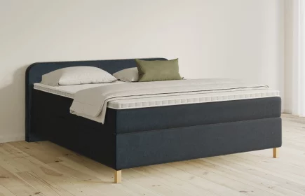 Mozart Boxspringbett Serie 5 Salieri 180x200 Samt Dunkelblau H3/H2