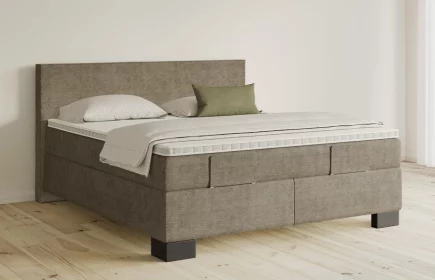 Mozart Boxspringbett Serie 5 Bach 180x200 elektrisch Feiner Stoff Taupe H4/H3