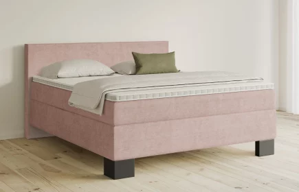 Mozart Boxspringbett Serie 5 Bach 180x220 Feiner Stoff Rosa H3/H2