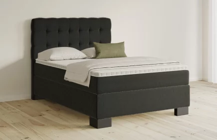 Mozart Boxspringbett Serie 5 Haydn 90x200 Samt Schwarz H3