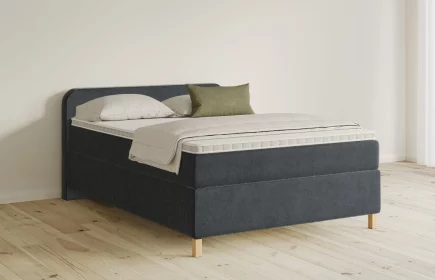 Mozart Boxspringbett Serie 5 Salieri 140x220 Samt Anthrazit H3