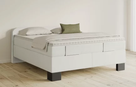Mozart Boxspringbett Serie 5 Salieri 180x200 elektrisch Samt Crèmeweiß H3/H2
