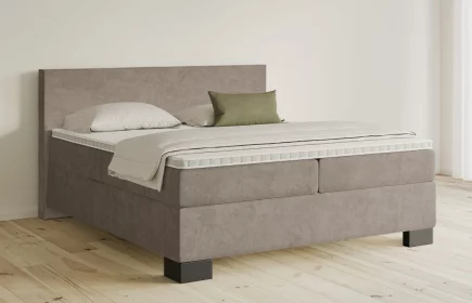 Mozart Boxspringbett Serie 5 Bach 180x210 Samt Beigebraun H4/H3