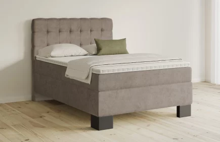 Mozart Boxspringbett Serie 5 Haydn 140x200 Samt Beigebraun H3