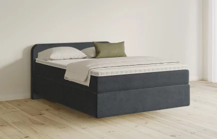 Mozart Boxspringbett Serie 5 Salieri 140x200 Samt Anthrazit H3 schwebend
