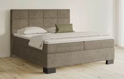 Mozart Boxspringbett Serie 5 Soler 180x200 Feiner Stoff Taupe H3/H4