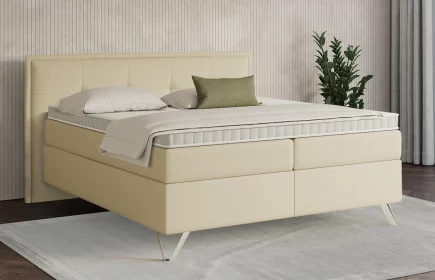 Mozart Boxspringbett Serie 7 Beethoven 180x200 Kunstleder Vanille H4/H3
