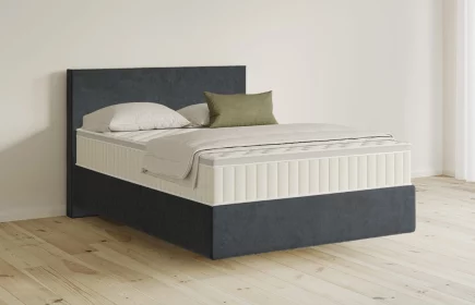 Mozart Boxspringbett Serie 5 Bach 140x200 Samt Anthrazit H3 schwebend Königliche Matratze
