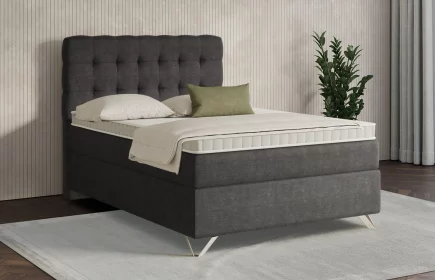 Mozart Boxspringbett Serie 7 Haydn 120x200 Feiner Stoff Anthrazit H3