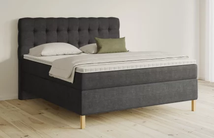 Mozart Boxspringbett Serie 5 Haydn 160x200 Feiner Stoff Anthrazit H3/H3