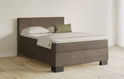 Mozart Boxspringbett Serie 5 Bach 140x220 Feiner Stoff Braun H2