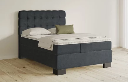 Mozart Boxspringbett Serie 5 Haydn 140x200 elektrisch Samt Anthrazit H3