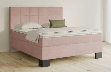 Mozart Boxspringbett Serie 5 Schubert 180x200 Feiner Stoff Rosa H3/H3