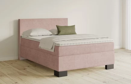 Mozart Boxspringbett Serie 5 Bach 140x220 Feiner Stoff Rosa H2