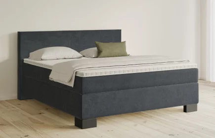 Mozart Boxspringbett Serie 5 Bach 180x200 Samt Anthrazit H3/H3