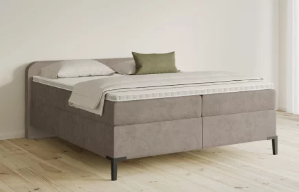 Mozart Boxspringbett Serie 5 Salieri 200x220 Samt Beigebraun H2/H3