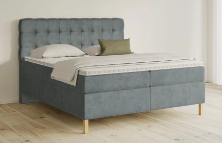 Mozart Boxspringbett Serie 5 Haydn 200x220 Samt Pastellblau H3/H3