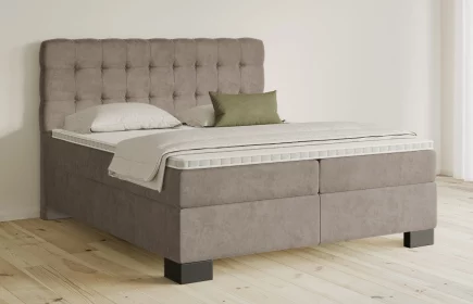 Mozart Boxspringbett Serie 5 Haydn 240x220 Samt Beigebraun H3/H3