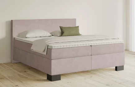 Mozart Boxspringbett Serie 5 Bach 240x220 Samt Hellrosa H3/H3