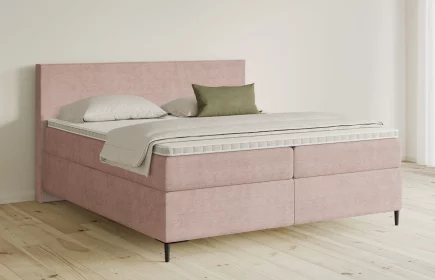 Mozart Boxspringbett Serie 5 Bach 240x220 Feiner Stoff Rosa H3/H3