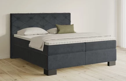 Mozart Boxspringbett Serie 5 Brahms 240x200 Samt Anthrazit H2/H3