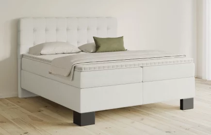 Mozart Boxspringbett Serie 5 Haydn 240x220 Samt Crèmeweiß H4/H4