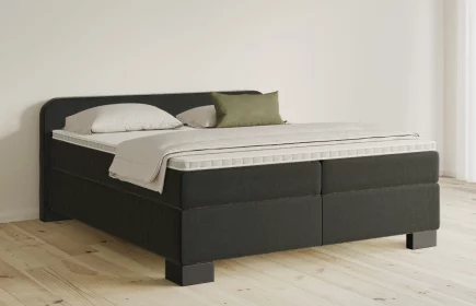 Mozart Boxspringbett Serie 5 Salieri 280x200 Samt Schwarz H2/H3