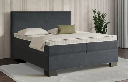 Mozart Boxspringbett Serie 7 Wagner 240x210 Samt Anthrazit H2/H4