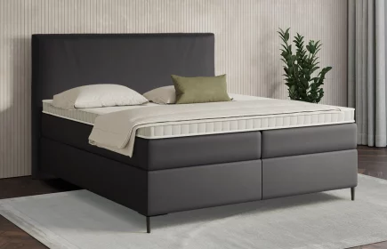 Mozart Boxspringbett Serie 7 Wagner 240x200 Kunstleder Schwarz H3/H3
